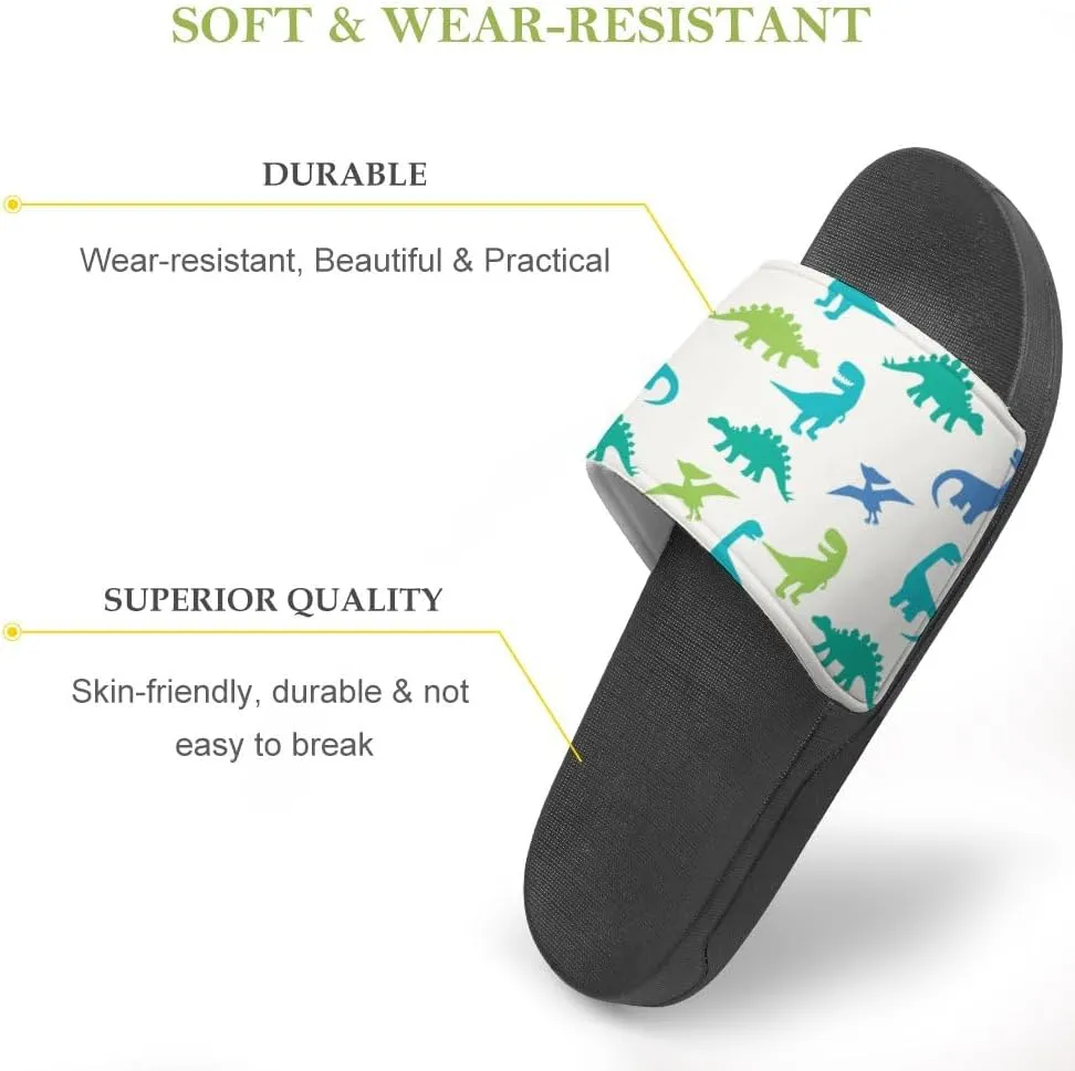 Unisex Slides for Women Men, Comfortable Slippers Slides, Non-slip Shower Shoes House Fashion Thick for Indoor & Outdoor（23061403）