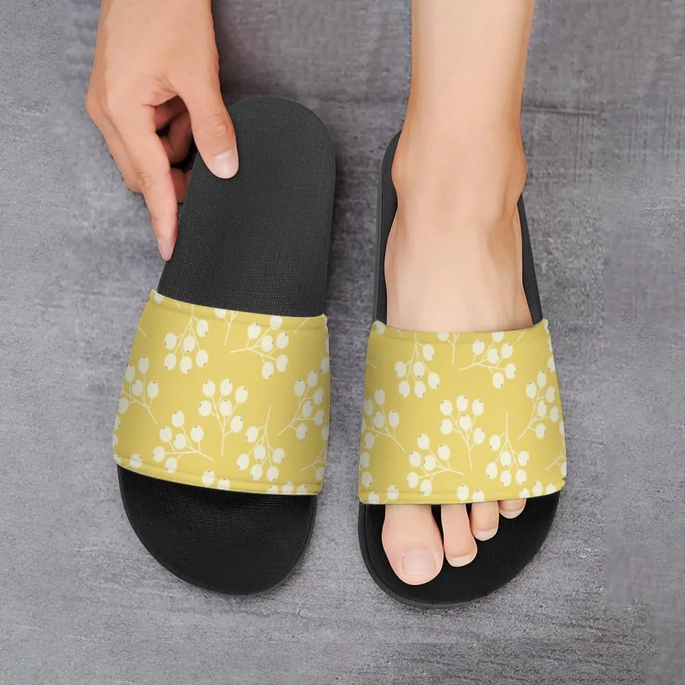 Unisex Slides for Women Men, Comfortable Slippers Slides, Non-slip Shower Shoes House Fashion Thick for Indoor & Outdoor（23062105）