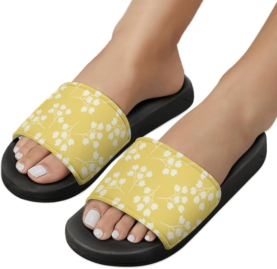 Unisex Slides for Women Men, Comfortable Slippers Slides, Non-slip Shower Shoes House Fashion Thick for Indoor & Outdoor（23062105）