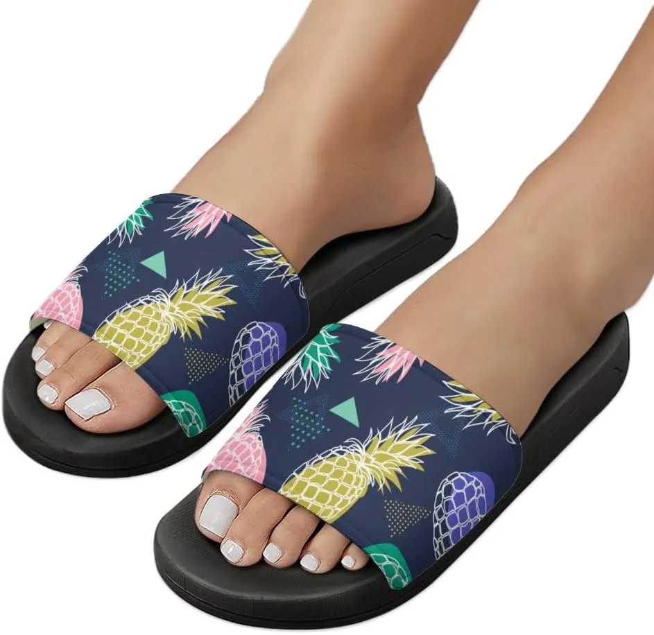Unisex Slides for Women Men, Comfortable Slippers Slides, Non-slip Shower Shoes House Fashion Thick for Indoor & Outdoor（23062505）