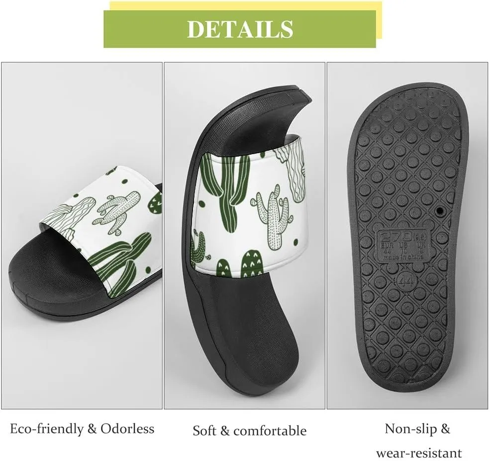 Unisex Slides for Women Men, Comfortable Slippers Slides, Non-slip Shower Shoes House Fashion Thick for Indoor & Outdoor（23062505）