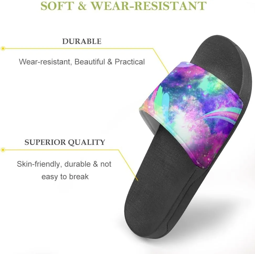 Unisex Slides for Women Men, Comfortable Slippers Slides, Non-slip Shower Shoes House Fashion Thick for Indoor & Outdoor（23062505）
