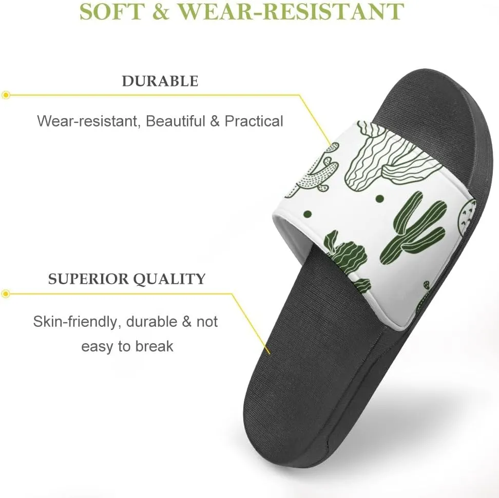 Unisex Slides for Women Men, Comfortable Slippers Slides, Non-slip Shower Shoes House Fashion Thick for Indoor & Outdoor（23062505）