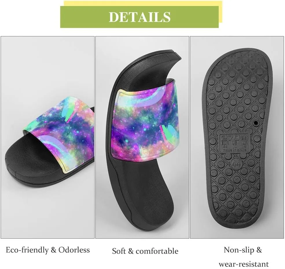 Unisex Slides for Women Men, Comfortable Slippers Slides, Non-slip Shower Shoes House Fashion Thick for Indoor & Outdoor（23062505）