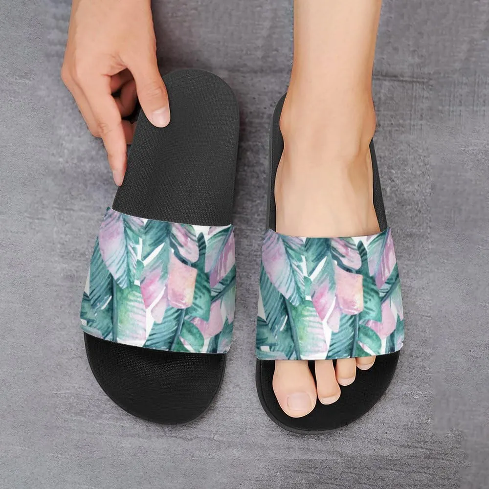 Unisex Slides for Women Men, Comfortable Slippers Slides, Non-slip Shower Shoes House Fashion Thick for Indoor & Outdoor（23062506）
