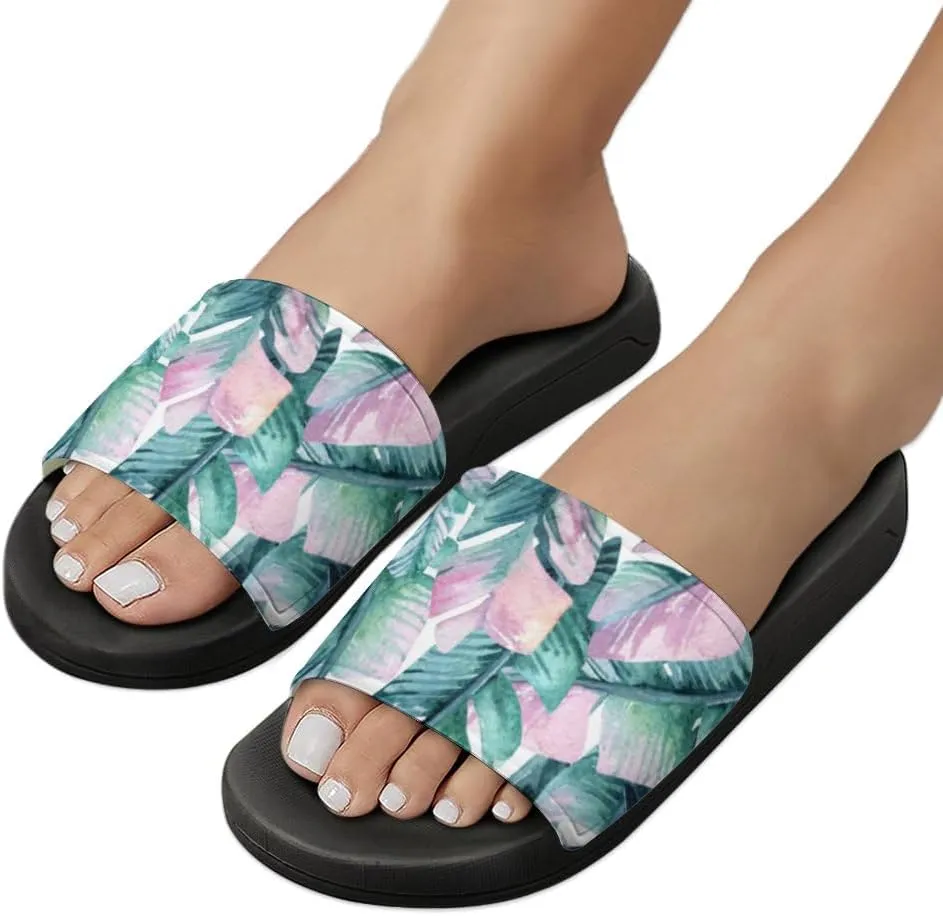 Unisex Slides for Women Men, Comfortable Slippers Slides, Non-slip Shower Shoes House Fashion Thick for Indoor & Outdoor（23062506）