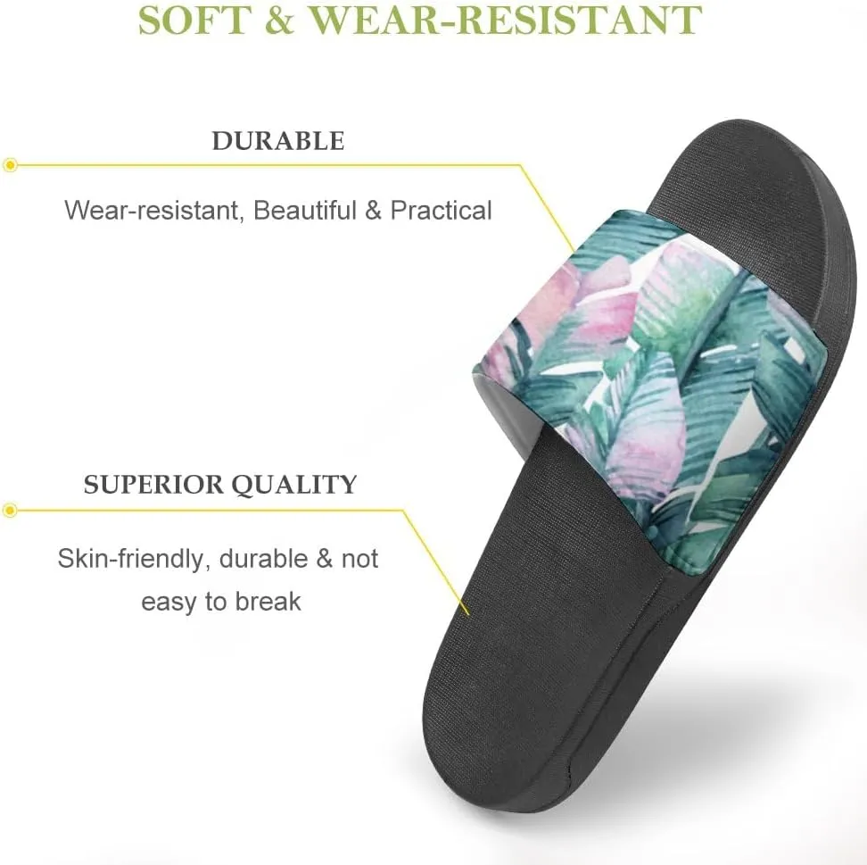 Unisex Slides for Women Men, Comfortable Slippers Slides, Non-slip Shower Shoes House Fashion Thick for Indoor & Outdoor（23062506）
