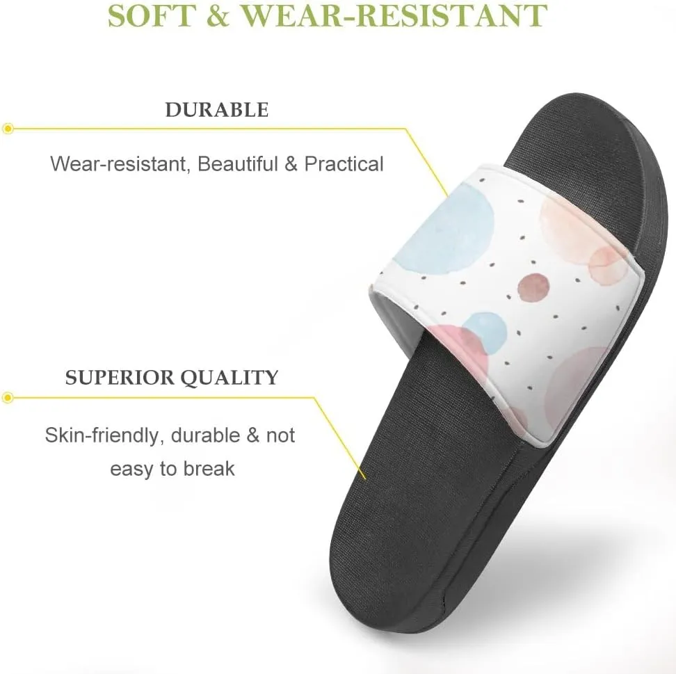 Unisex Slides for Women Men, Comfortable Slippers Slides, Non-slip Shower Shoes House Fashion Thick for Indoor & Outdoor（23062506）