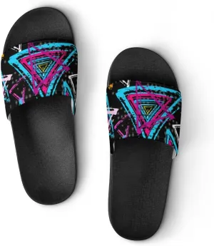 Unisex Slides for Women Men, Comfortable Slippers Slides, Non-slip Shower Shoes House Fashion Thick for Indoor & Outdoor（23062702）