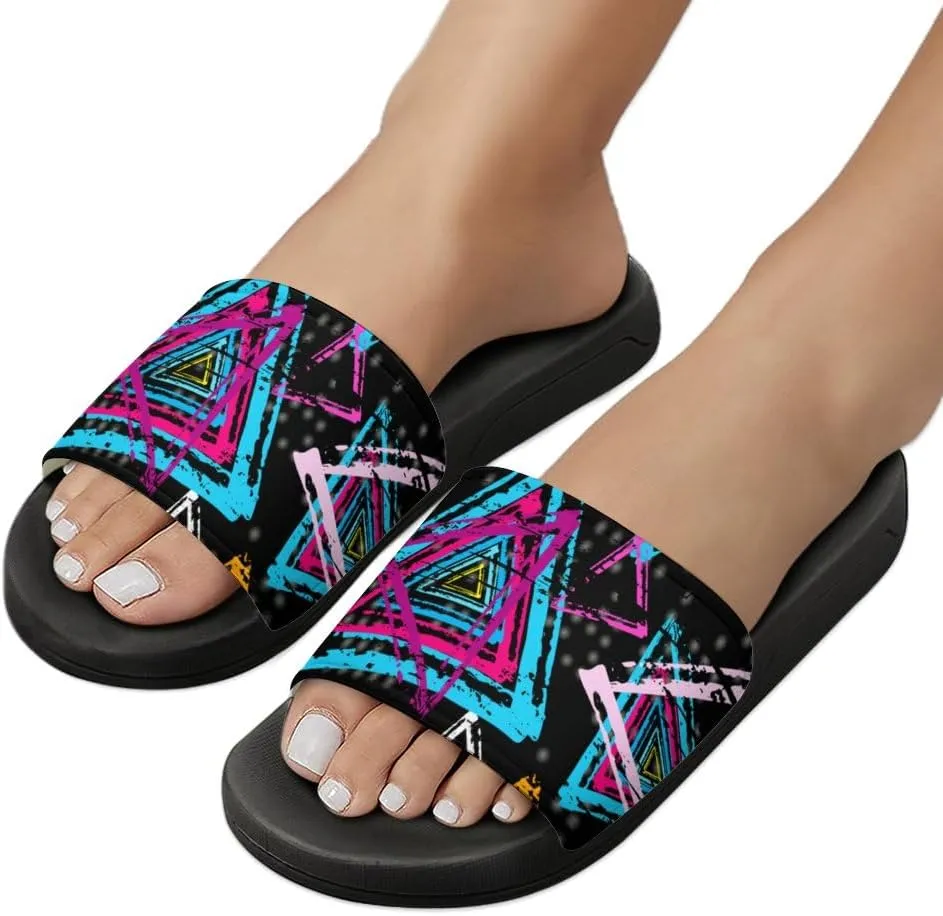 Unisex Slides for Women Men, Comfortable Slippers Slides, Non-slip Shower Shoes House Fashion Thick for Indoor & Outdoor（23062702）