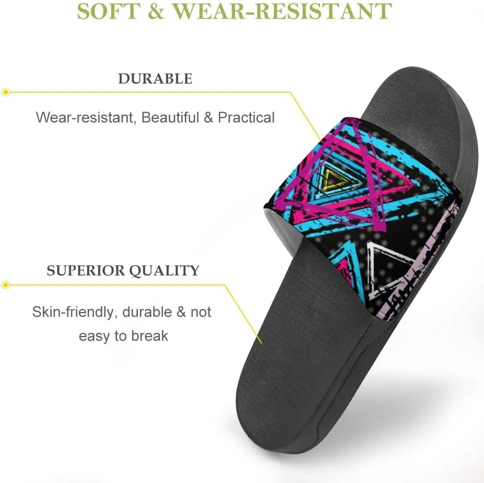 Unisex Slides for Women Men, Comfortable Slippers Slides, Non-slip Shower Shoes House Fashion Thick for Indoor & Outdoor（23062702）