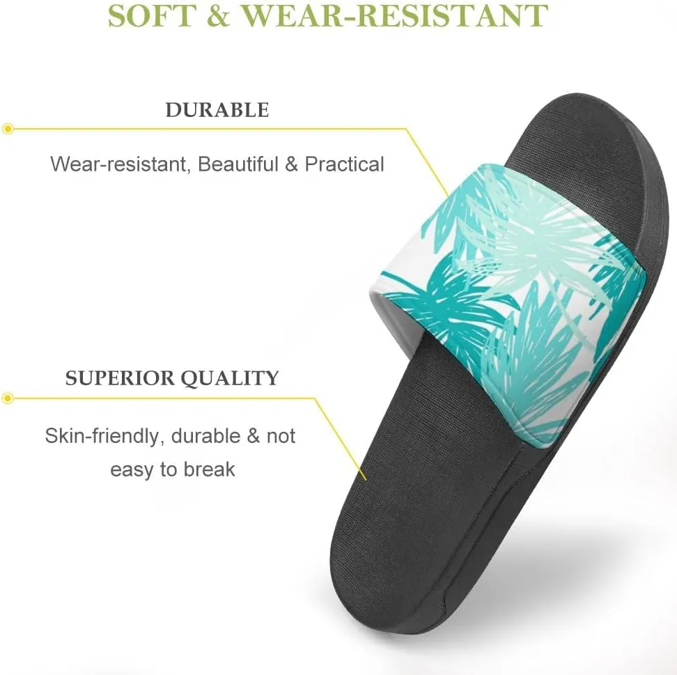 Unisex Slides for Women Men, Comfortable Slippers Slides, Non-slip Shower Shoes House Fashion Thick for Indoor & Outdoor（23062702）