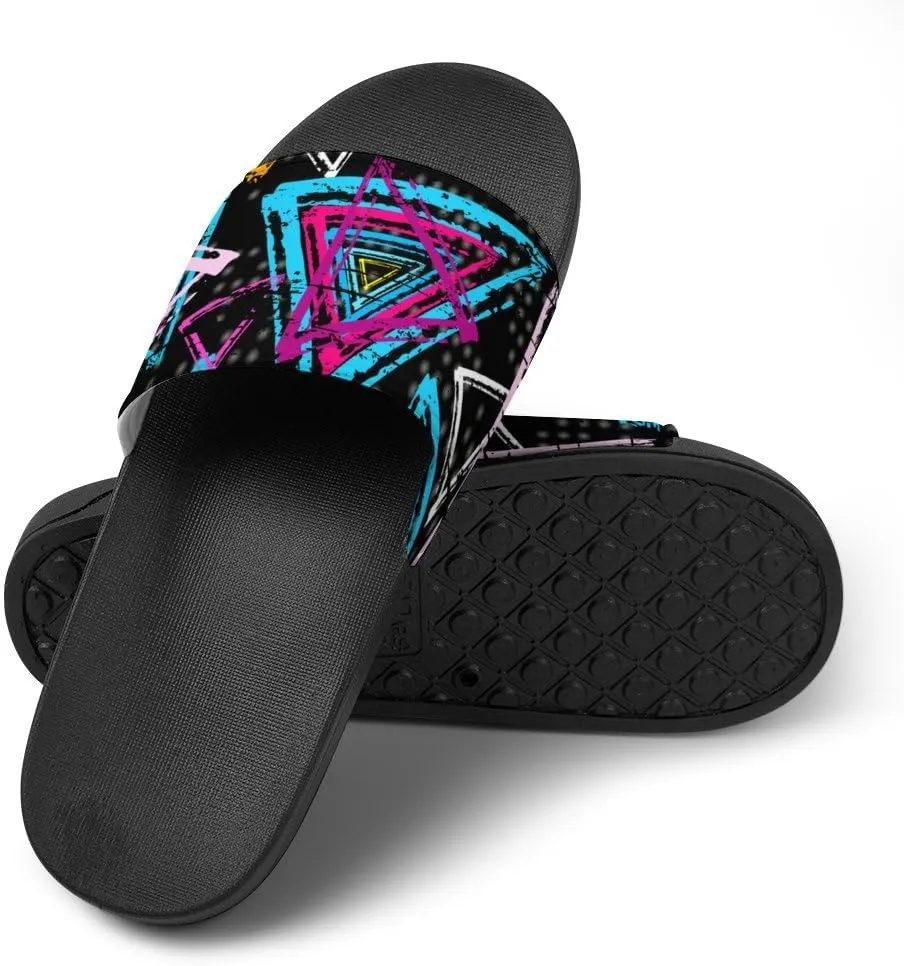Unisex Slides for Women Men, Comfortable Slippers Slides, Non-slip Shower Shoes House Fashion Thick for Indoor & Outdoor（23062702）