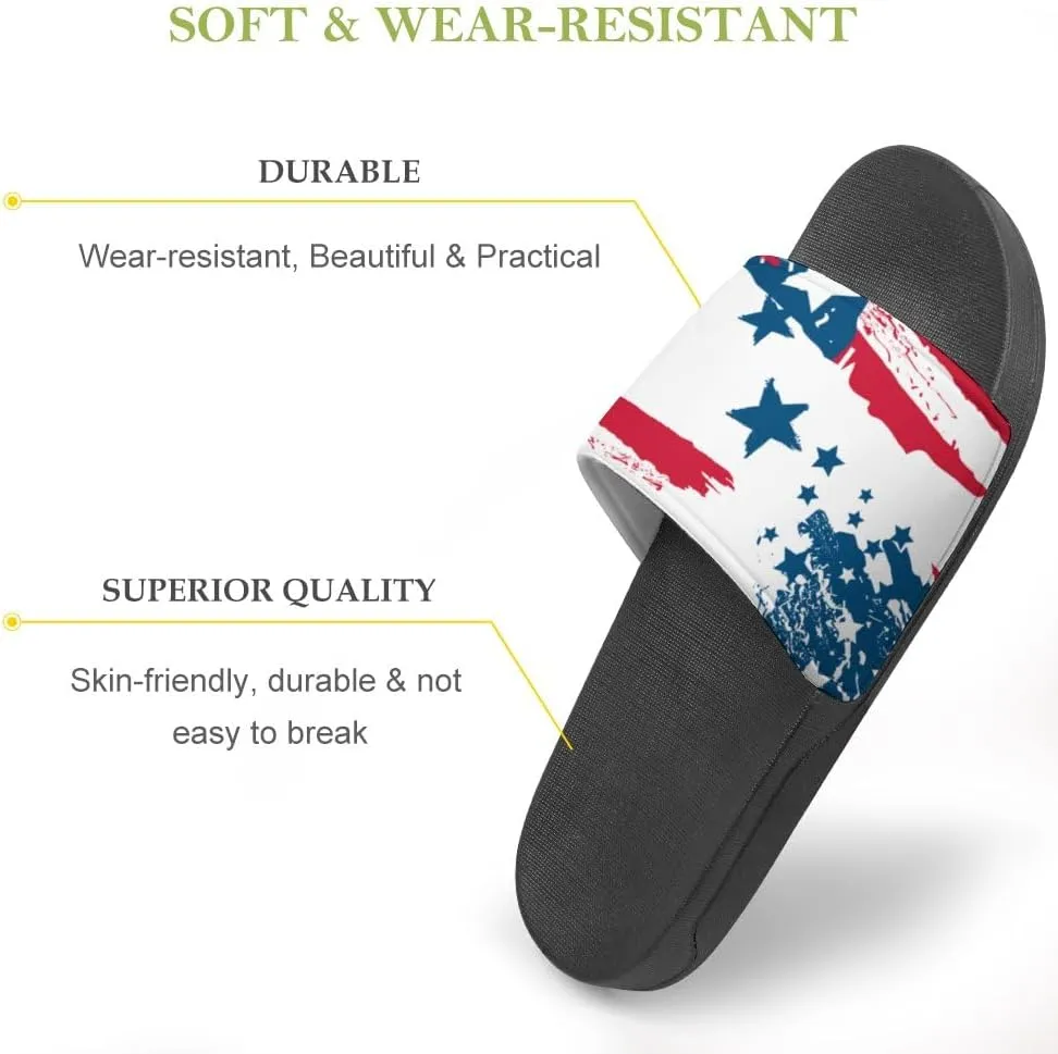 Unisex Slides for Women Men, Comfortable Slippers Slides, Non-slip Shower Shoes House Fashion Thick for Indoor & Outdoor（23062905）