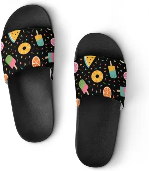 Unisex Slides for Women Men, Comfortable Slippers Slides, Non-slip Shower Shoes House Fashion Thick for Indoor & Outdoor（23062905）