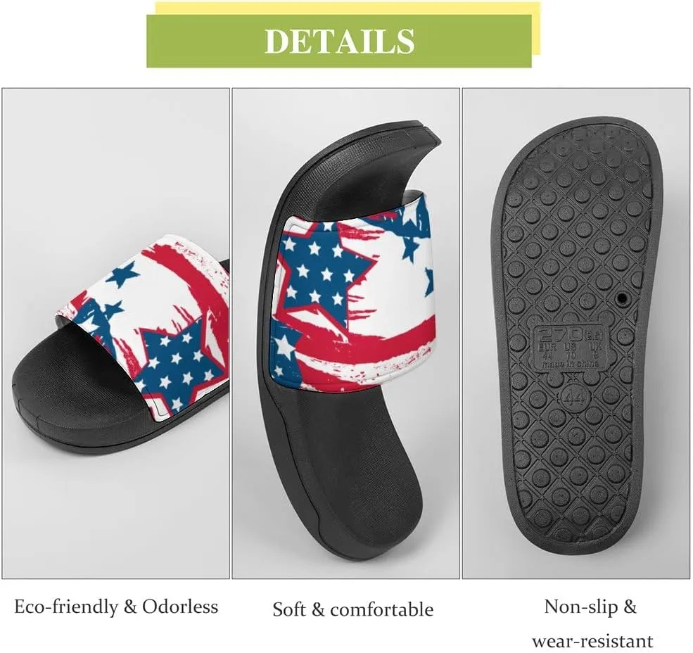 Unisex Slides for Women Men, Comfortable Slippers Slides, Non-slip Shower Shoes House Fashion Thick for Indoor & Outdoor（23062905）