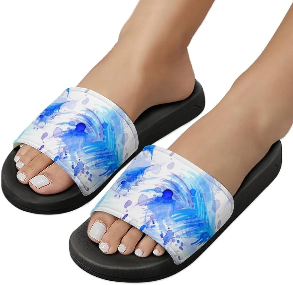 Unisex Slides for Women Men, Comfortable Slippers Slides, Non-slip Shower Shoes House Fashion Thick for Indoor & Outdoor（23080201）