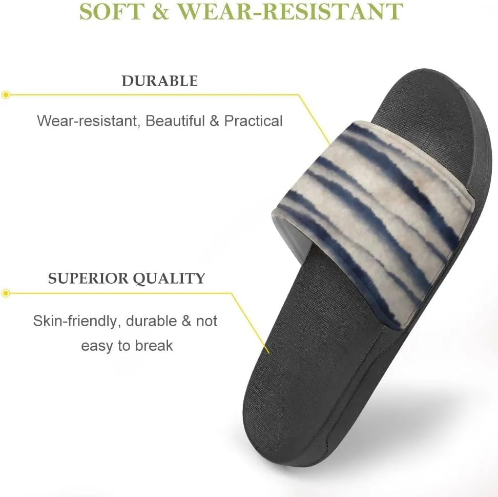 Unisex Slides for Women Men, Comfortable Slippers Slides, Non-slip Shower Shoes House Fashion Thick for Indoor & Outdoor（23080201）