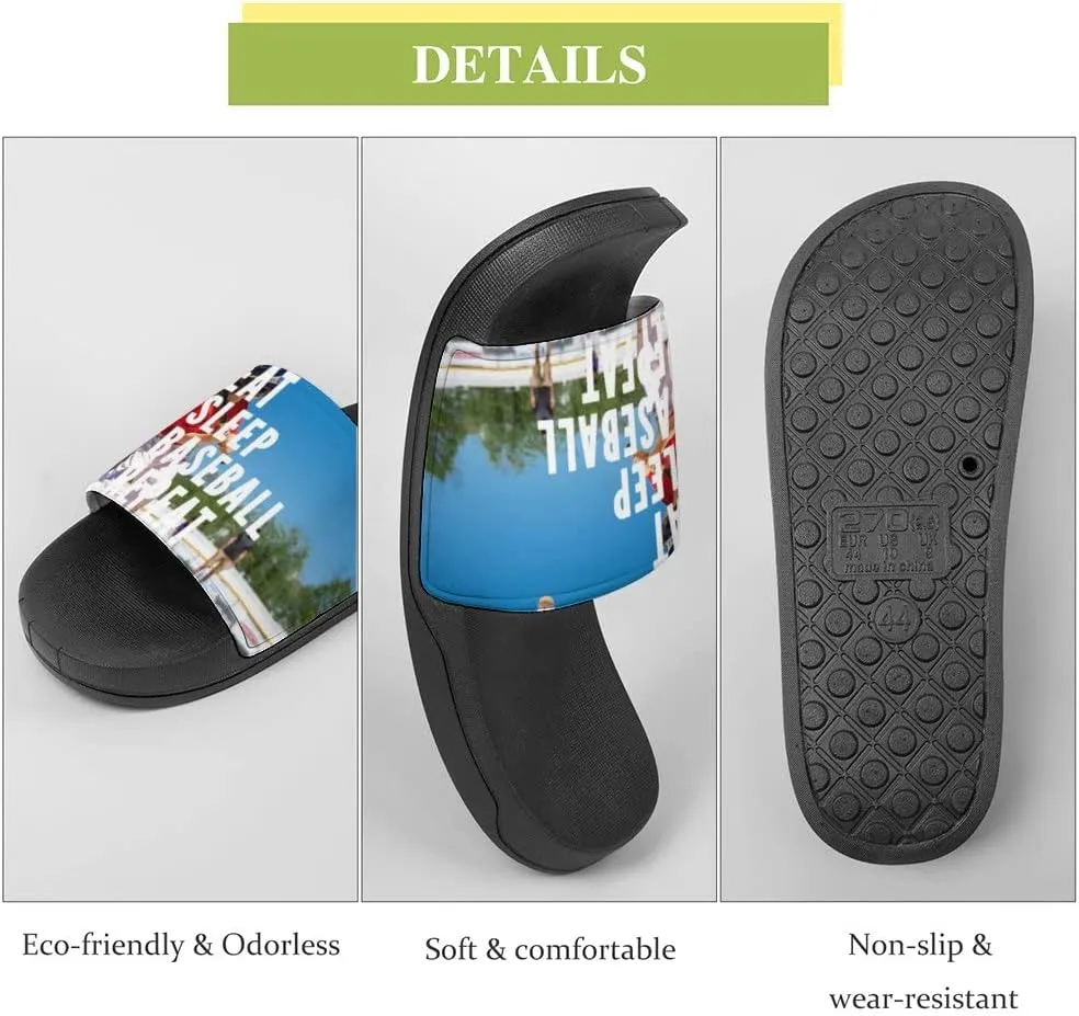 Unisex Slides for Women Men, Comfortable Slippers Slides, Non-slip Shower Shoes House Fashion Thick for Indoor & Outdoor（23080201）