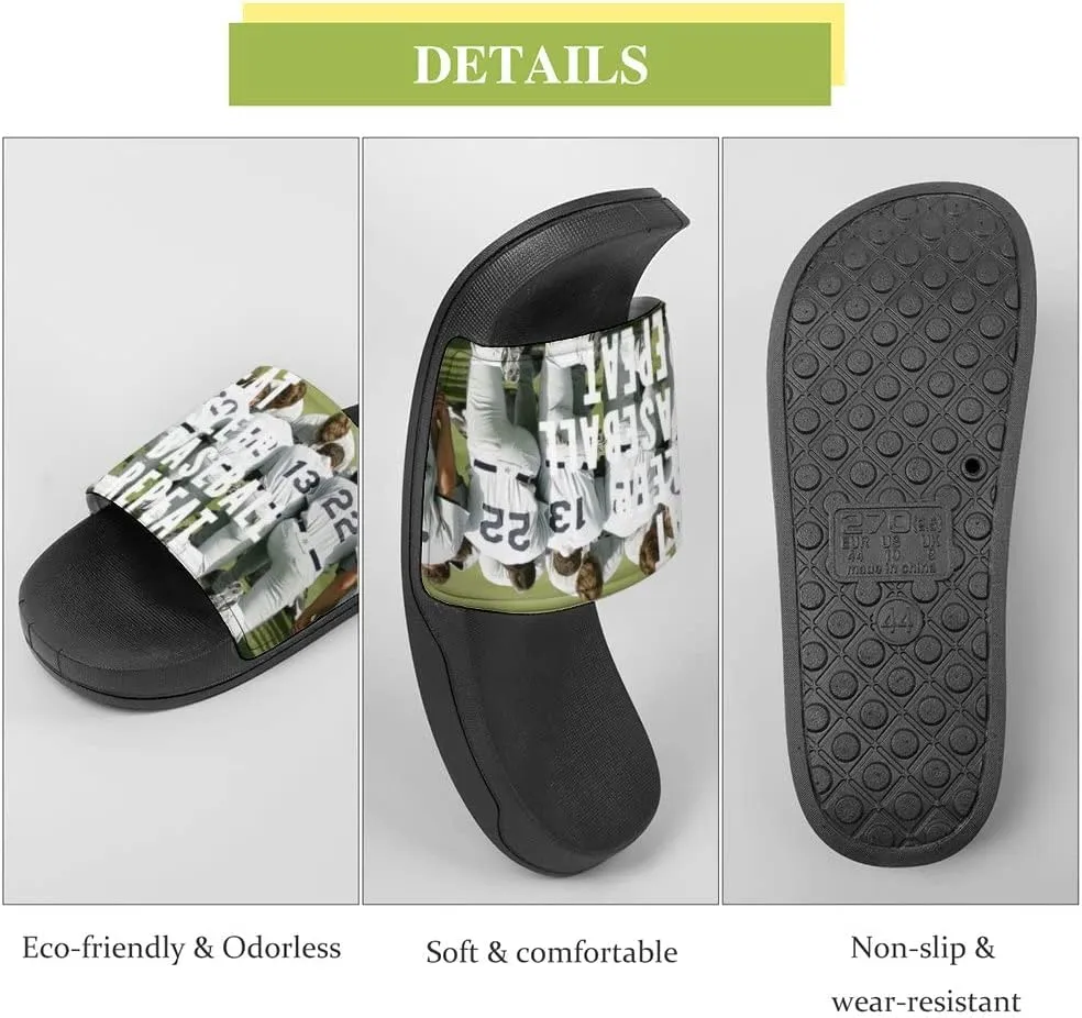 Unisex Slides for Women Men, Comfortable Slippers Slides, Non-slip Shower Shoes House Fashion Thick for Indoor & Outdoor（23080201）