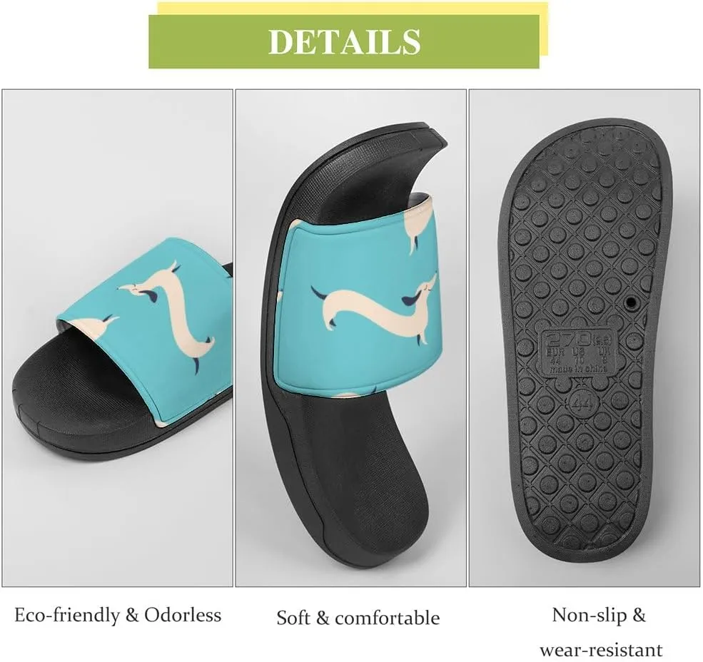 Unisex Slides for Women Men, Comfortable Slippers Slides, Non-slip Shower Shoes House Fashion Thick for Indoor & Outdoor（24022106）