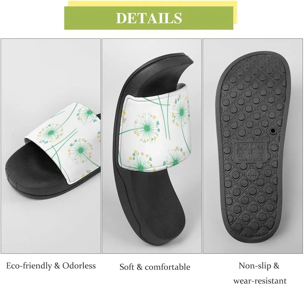 Unisex Slides for Women Men, Comfortable Slippers Slides, Non-slip Shower Shoes House Fashion Thick for Indoor & Outdoor（24022106）