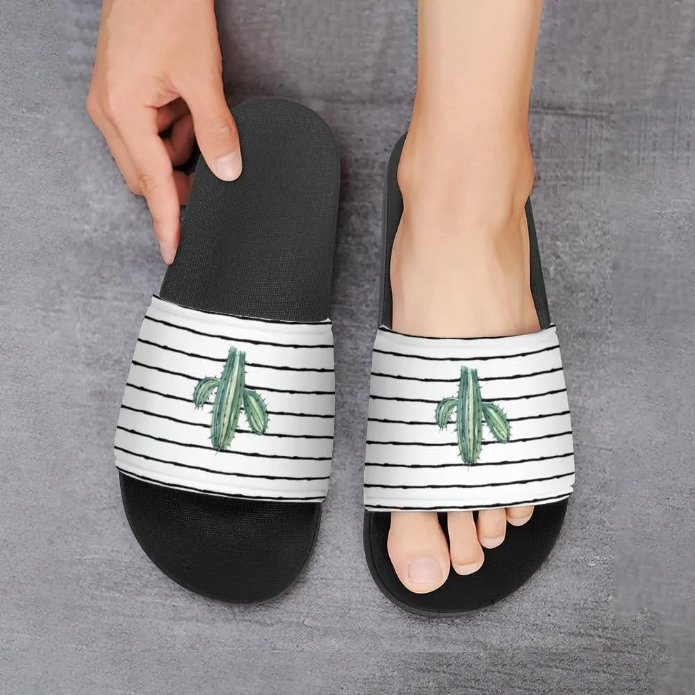 Unisex Slides for Women Men, Comfortable Slippers Slides, Non-slip Shower Shoes House Fashion Thick for Indoor & Outdoor（24022106）