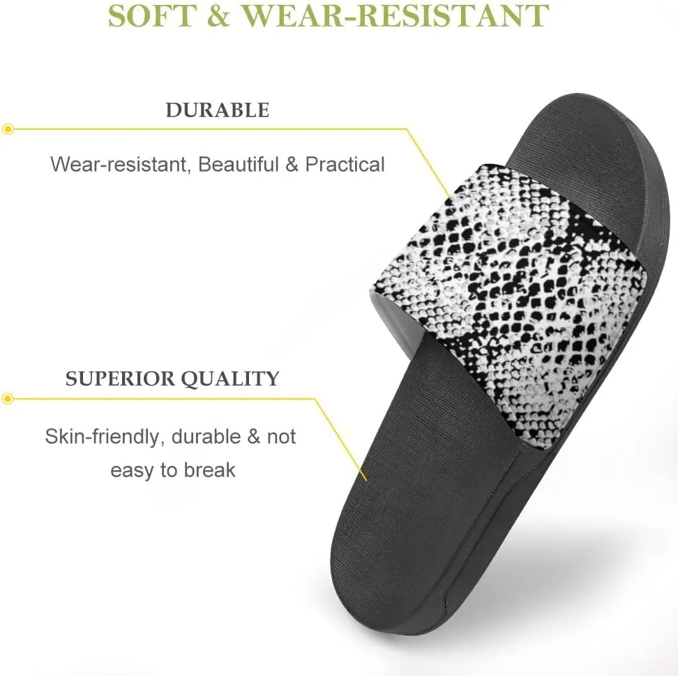 Unisex Slides for Women Men, Comfortable Slippers Slides, Non-slip Shower Shoes House Fashion Thick for Indoor & Outdoor（24022106）