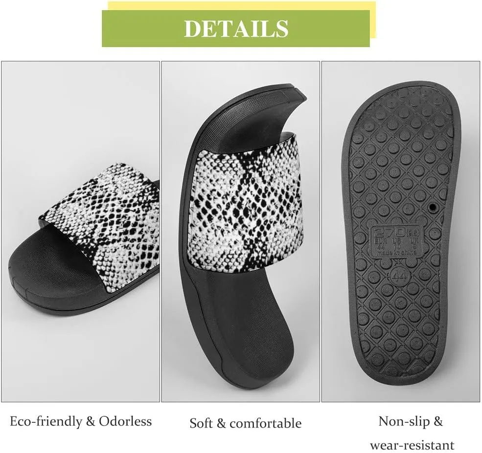 Unisex Slides for Women Men, Comfortable Slippers Slides, Non-slip Shower Shoes House Fashion Thick for Indoor & Outdoor（24022106）