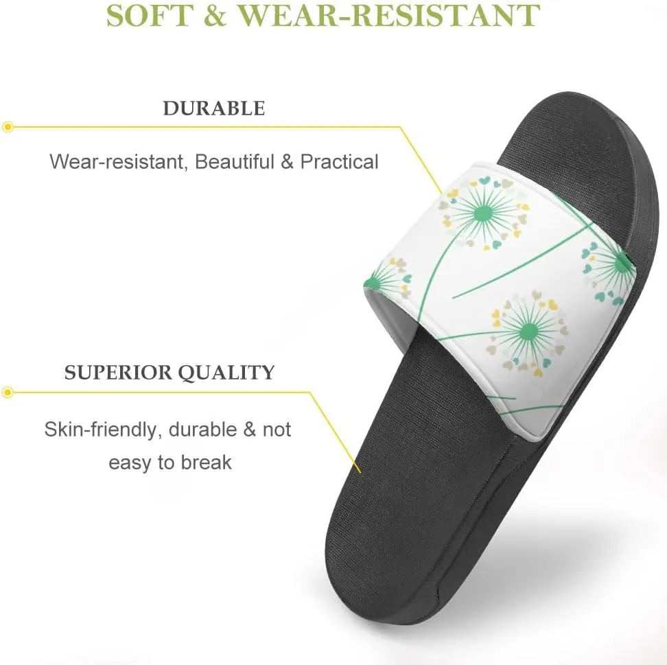 Unisex Slides for Women Men, Comfortable Slippers Slides, Non-slip Shower Shoes House Fashion Thick for Indoor & Outdoor（24022106）