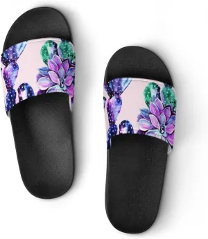 Unisex Slides for Women Men, Comfortable Slippers Slides, Non-slip Shower Shoes House Fashion Thick for Indoor & Outdoor（24031904）