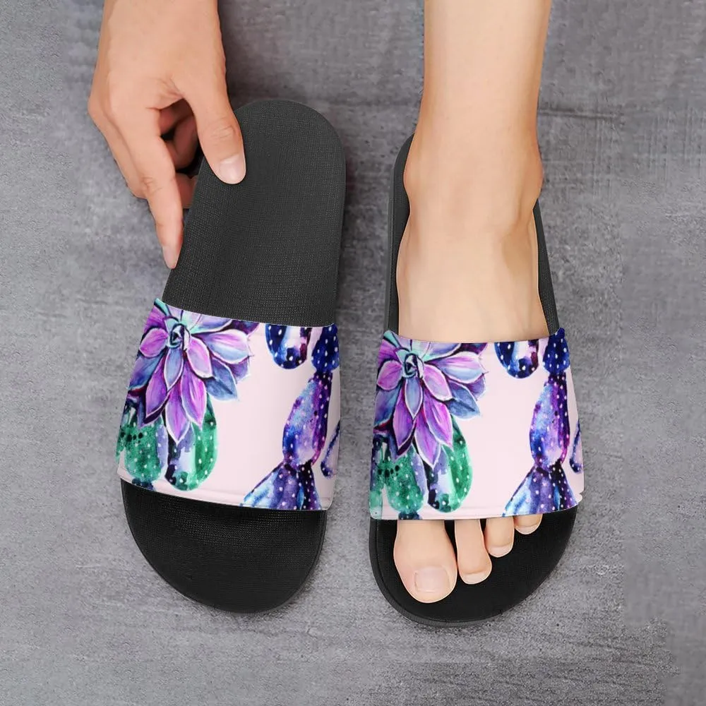 Unisex Slides for Women Men, Comfortable Slippers Slides, Non-slip Shower Shoes House Fashion Thick for Indoor & Outdoor（24031904）