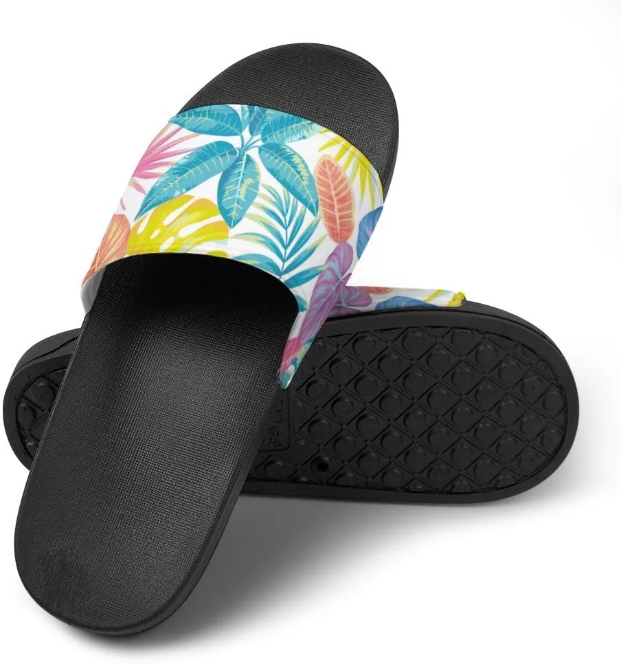 Unisex Slides for Women Men, Comfortable Slippers Slides, Non-slip Shower Shoes House Fashion Thick for Indoor & Outdoor（24031904）