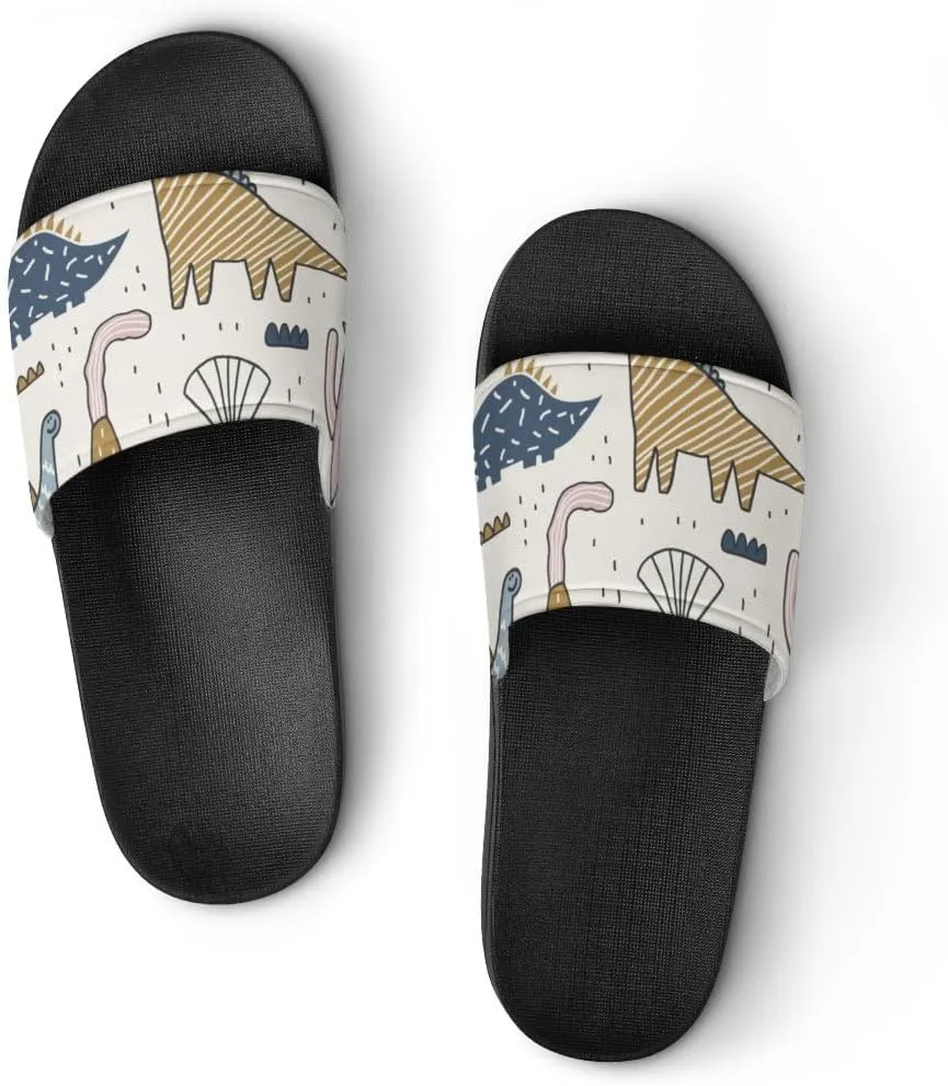 Unisex Slides for Women Men, Comfortable Slippers Slides, Non-slip Shower Shoes House Fashion Thick for Indoor & Outdoor（24040902）