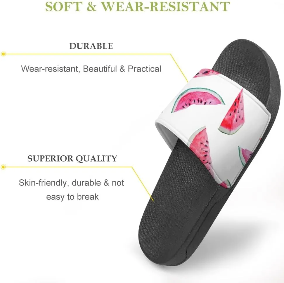 Unisex Slides for Women Men, Comfortable Slippers Slides, Non-slip Shower Shoes House Fashion Thick for Indoor & Outdoor（24040902）