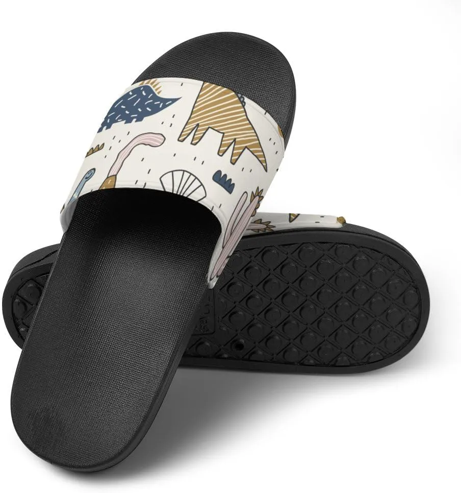 Unisex Slides for Women Men, Comfortable Slippers Slides, Non-slip Shower Shoes House Fashion Thick for Indoor & Outdoor（24040902）