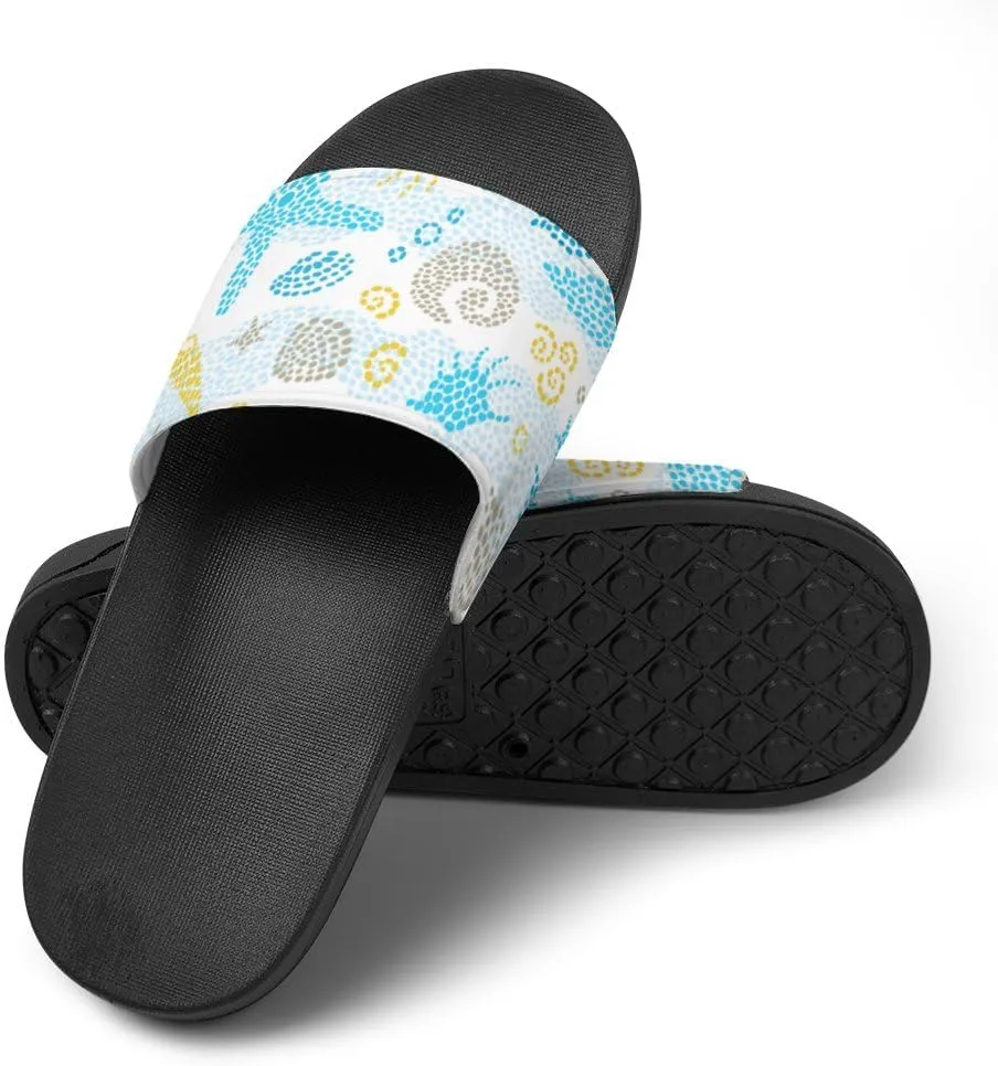 Unisex Slides for Women Men, Comfortable Slippers Slides, Non-slip Shower Shoes House Fashion Thick for Indoor & Outdoor（24040902）