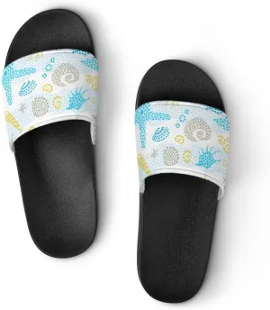 Unisex Slides for Women Men, Comfortable Slippers Slides, Non-slip Shower Shoes House Fashion Thick for Indoor & Outdoor（24040902）