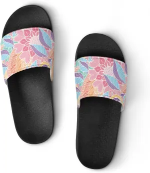 Unisex Slides for Women Men, Comfortable Slippers Slides, Non-slip Shower Shoes House Fashion Thick for Indoor & Outdoor（24040902）