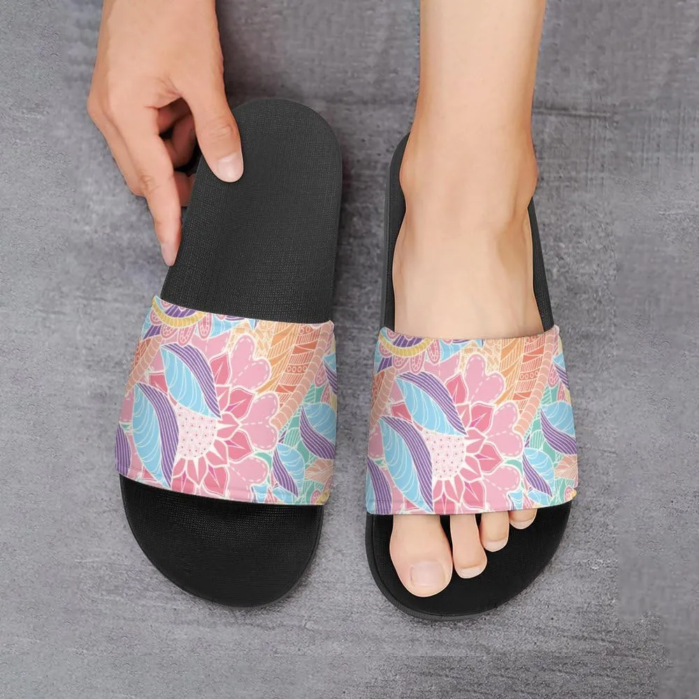 Unisex Slides for Women Men, Comfortable Slippers Slides, Non-slip Shower Shoes House Fashion Thick for Indoor & Outdoor（24040902）