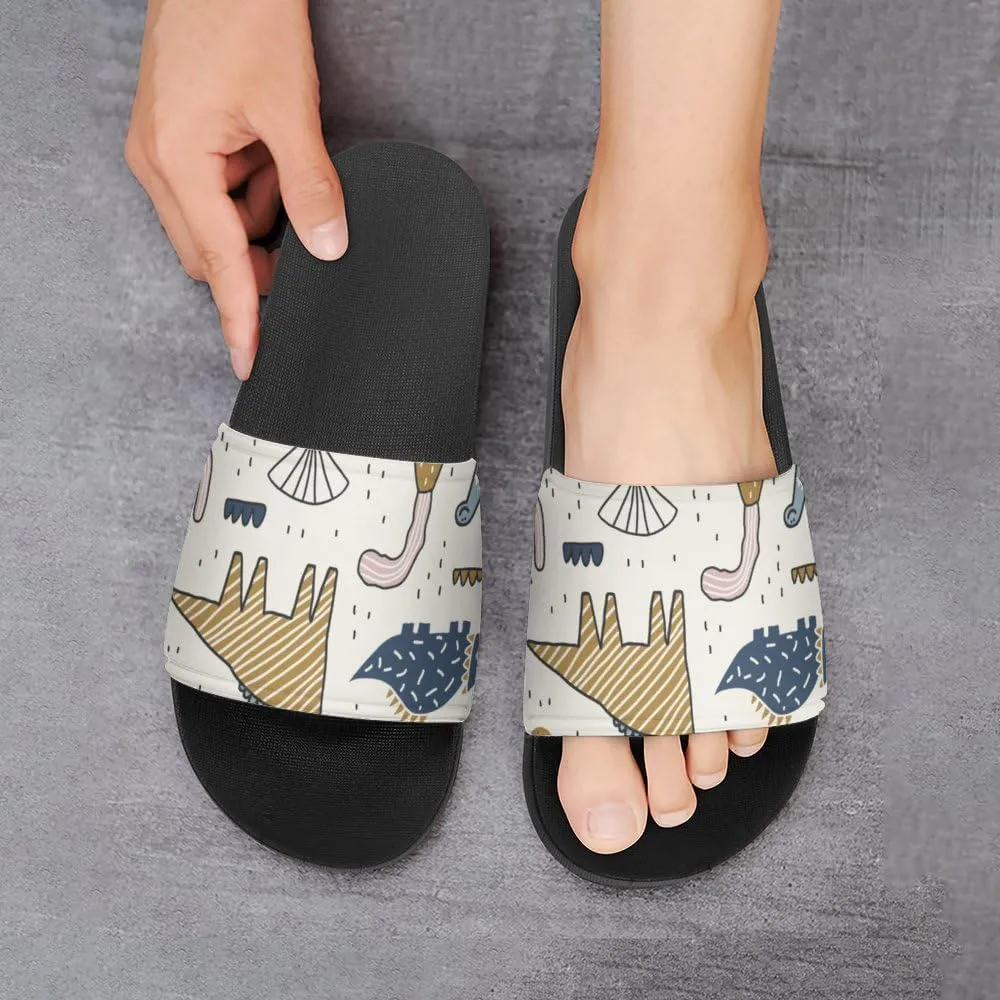 Unisex Slides for Women Men, Comfortable Slippers Slides, Non-slip Shower Shoes House Fashion Thick for Indoor & Outdoor（24040902）