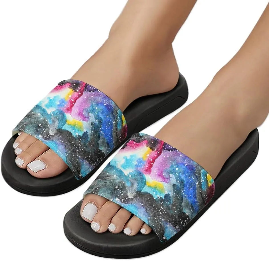 Unisex Slides for Women Men, Comfortable Slippers Slides, Non-slip Shower Shoes House Fashion Thick for Indoor & Outdoor（24042201）