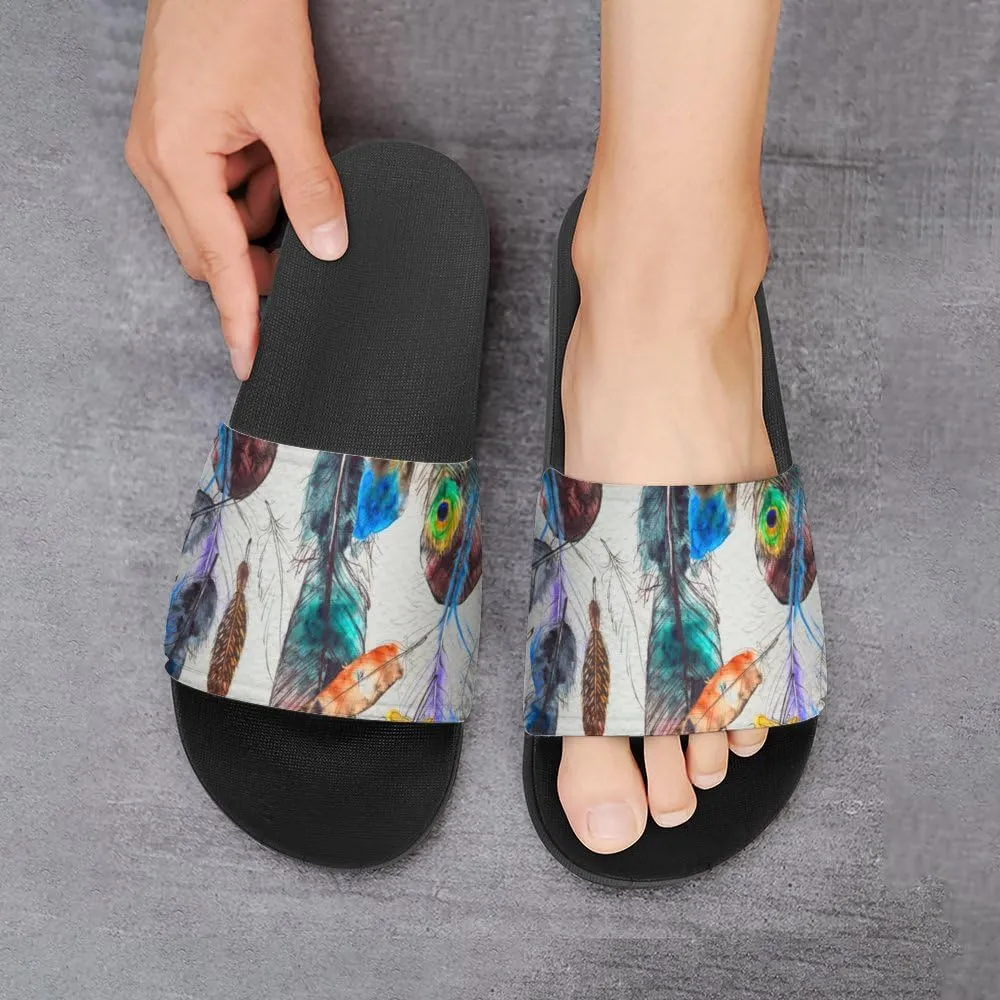 Unisex Slides for Women Men, Comfortable Slippers Slides, Non-slip Shower Shoes House Fashion Thick for Indoor & Outdoor（24042201）