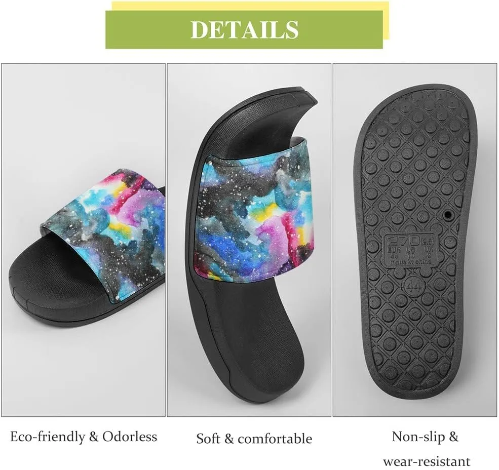 Unisex Slides for Women Men, Comfortable Slippers Slides, Non-slip Shower Shoes House Fashion Thick for Indoor & Outdoor（24042201）