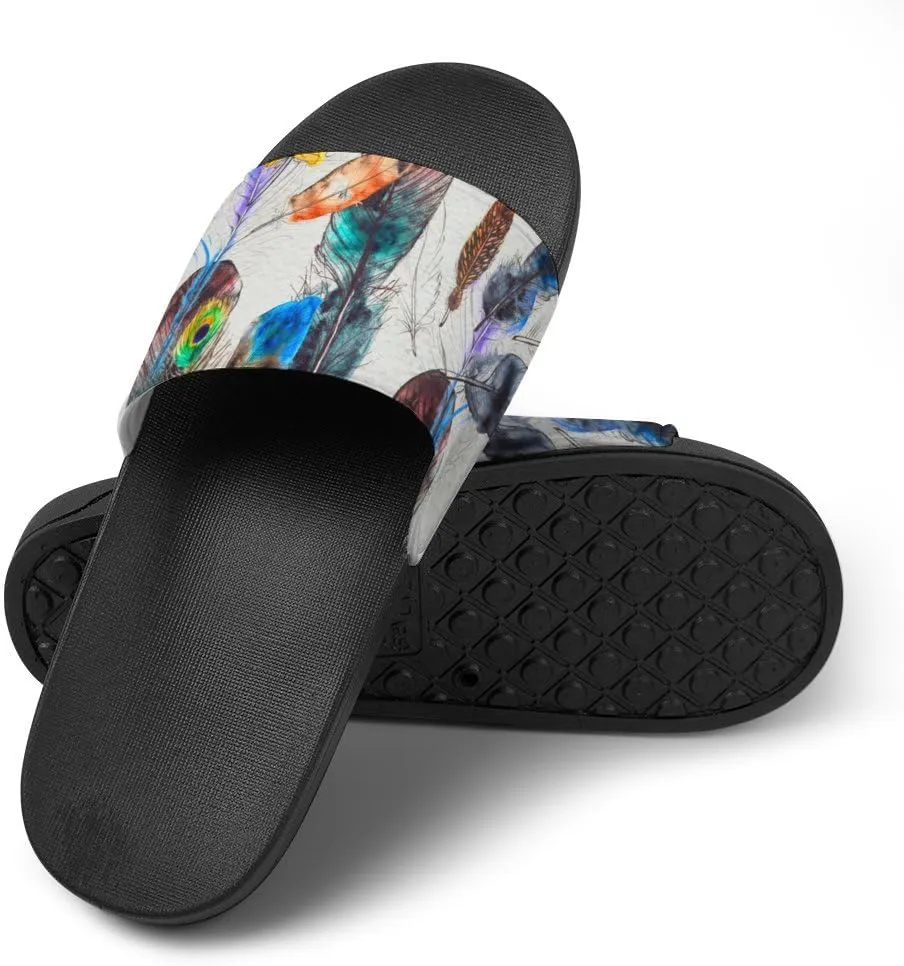 Unisex Slides for Women Men, Comfortable Slippers Slides, Non-slip Shower Shoes House Fashion Thick for Indoor & Outdoor（24042201）
