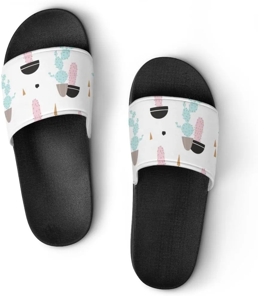 Unisex Slides for Women Men, Comfortable Slippers Slides, Non-slip Shower Shoes House Fashion Thick for Indoor & Outdoor（24042201）
