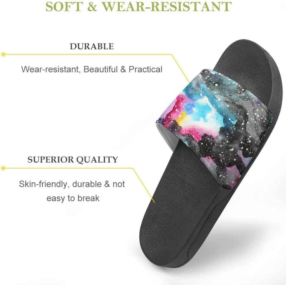 Unisex Slides for Women Men, Comfortable Slippers Slides, Non-slip Shower Shoes House Fashion Thick for Indoor & Outdoor（24042201）