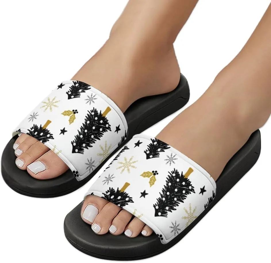 Unisex Slides for Women Men, Comfortable Slippers Slides, Non-slip Shower Shoes House Fashion Thick for Indoor & Outdoor（24042202）