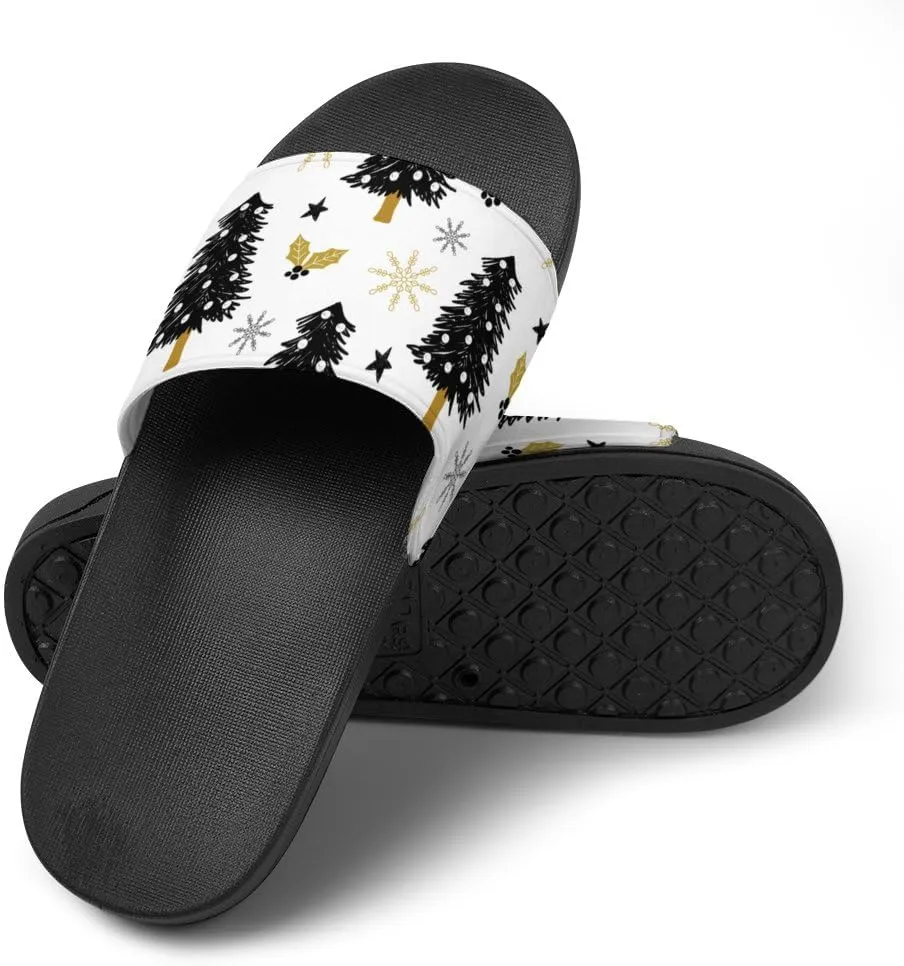 Unisex Slides for Women Men, Comfortable Slippers Slides, Non-slip Shower Shoes House Fashion Thick for Indoor & Outdoor（24042202）