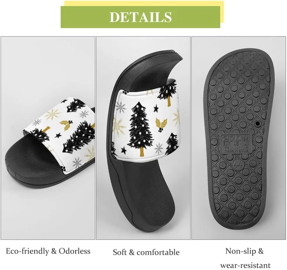 Unisex Slides for Women Men, Comfortable Slippers Slides, Non-slip Shower Shoes House Fashion Thick for Indoor & Outdoor（24042202）
